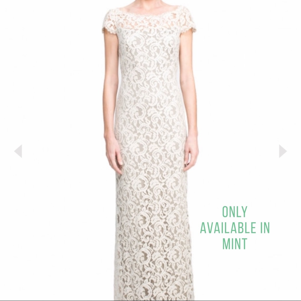 Tadashi Shoji Cap Sleeve Prom Formal Dress